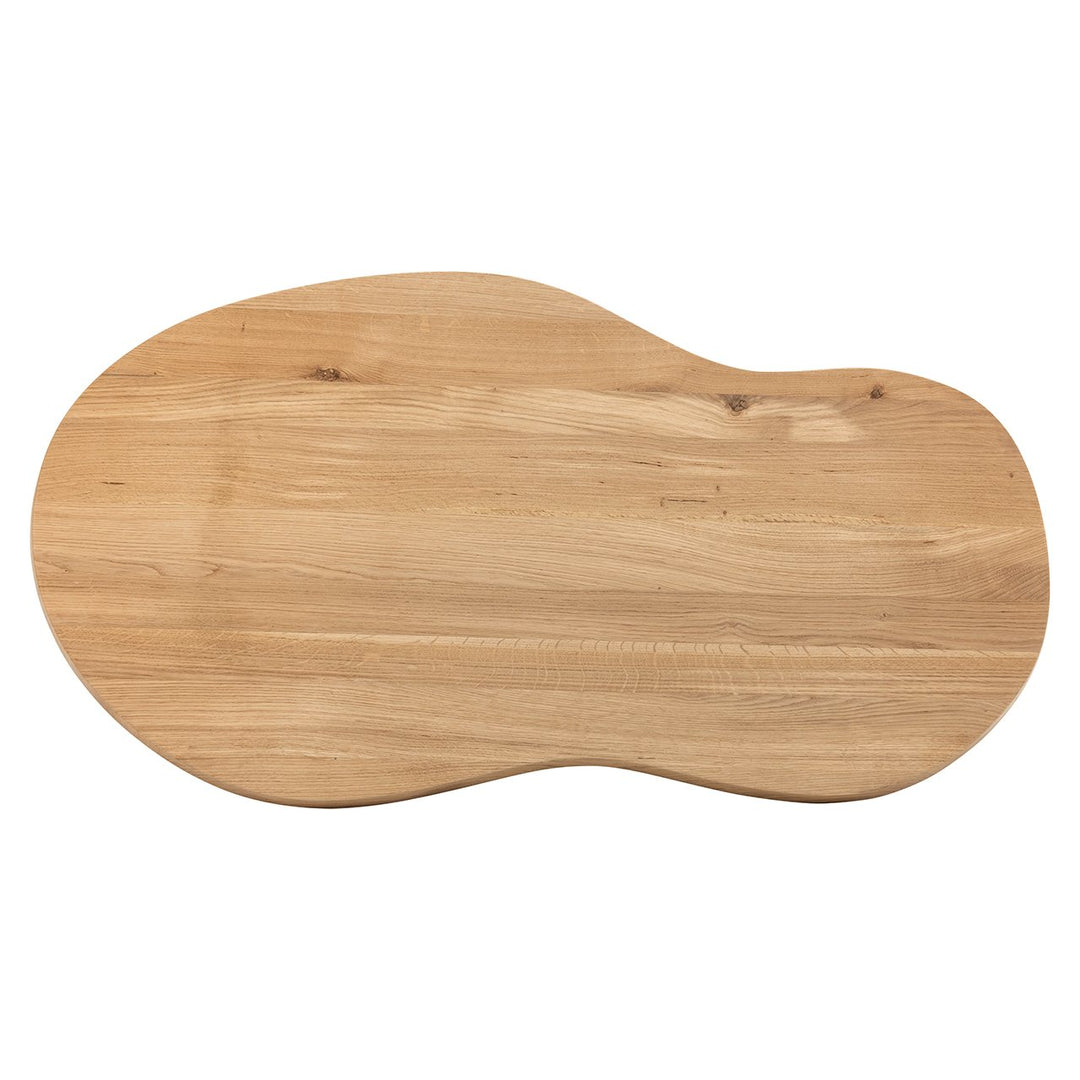 Riva Wooden Oval Coffee Table - Natural Oak Richmond 4