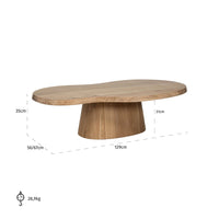 Richmond Interiors Riva Wooden Coffee Table in Natural Oak