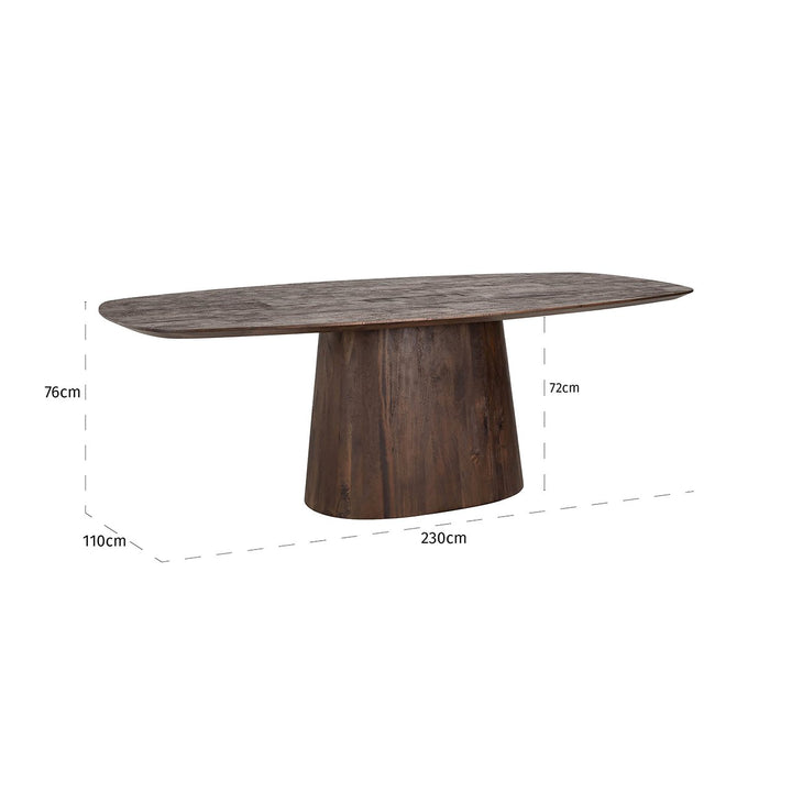 Alix Oval Dining Table 230cm Richmond 4