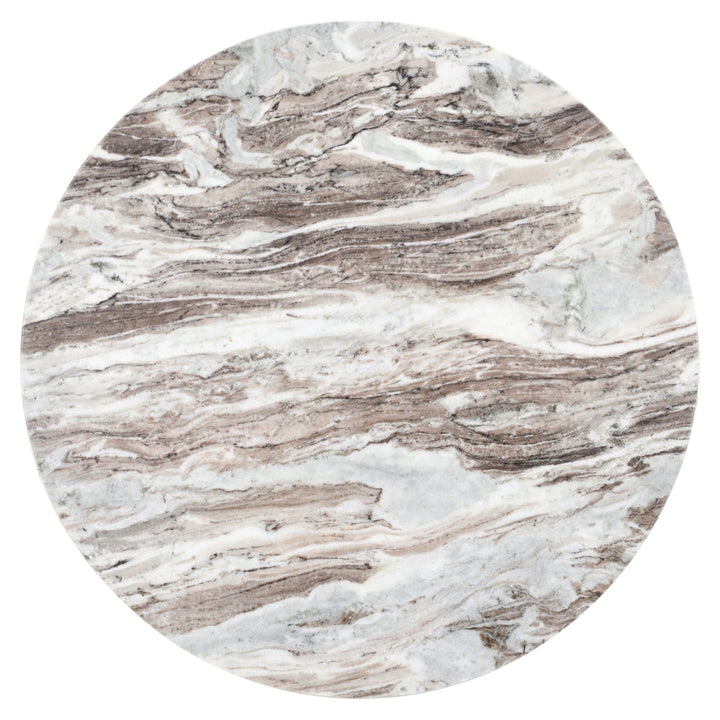 Oberoy Round Marble Coffee Table 80cm - Brown Richmond 9