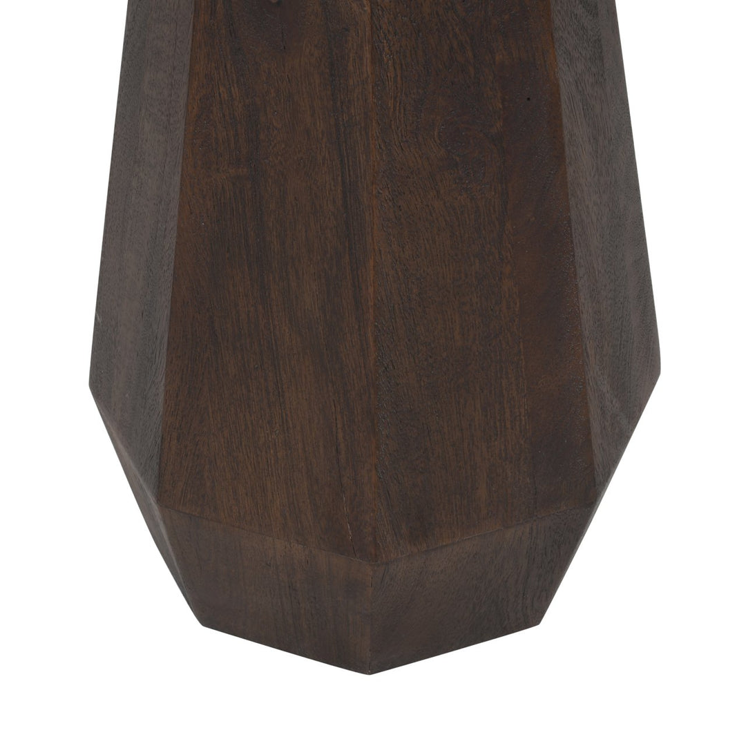 Oberoy Round Marble End Table 45cm - Brown Richmond 12