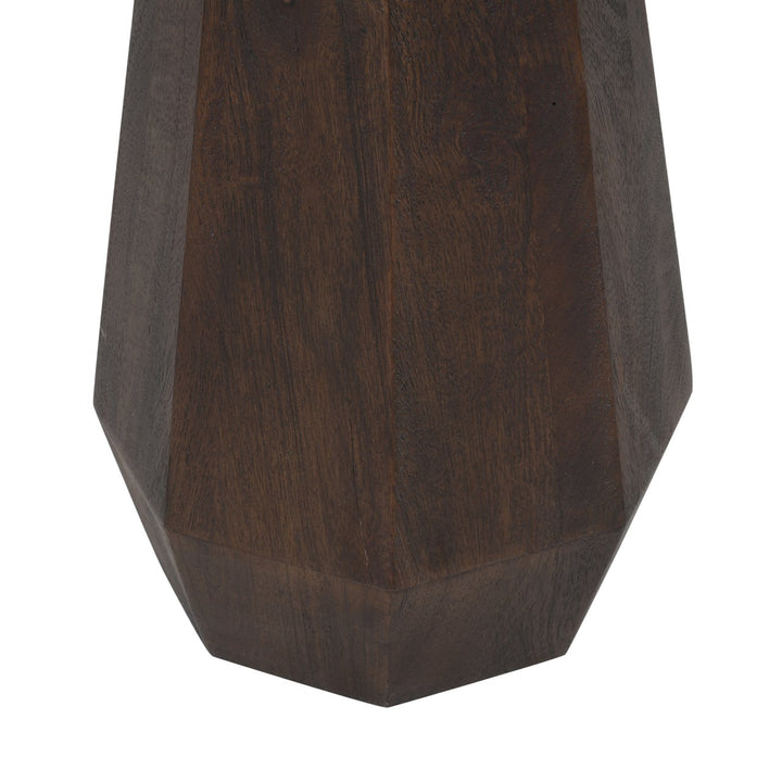 Oberoy Round Marble End Table 45cm - Brown Richmond 12