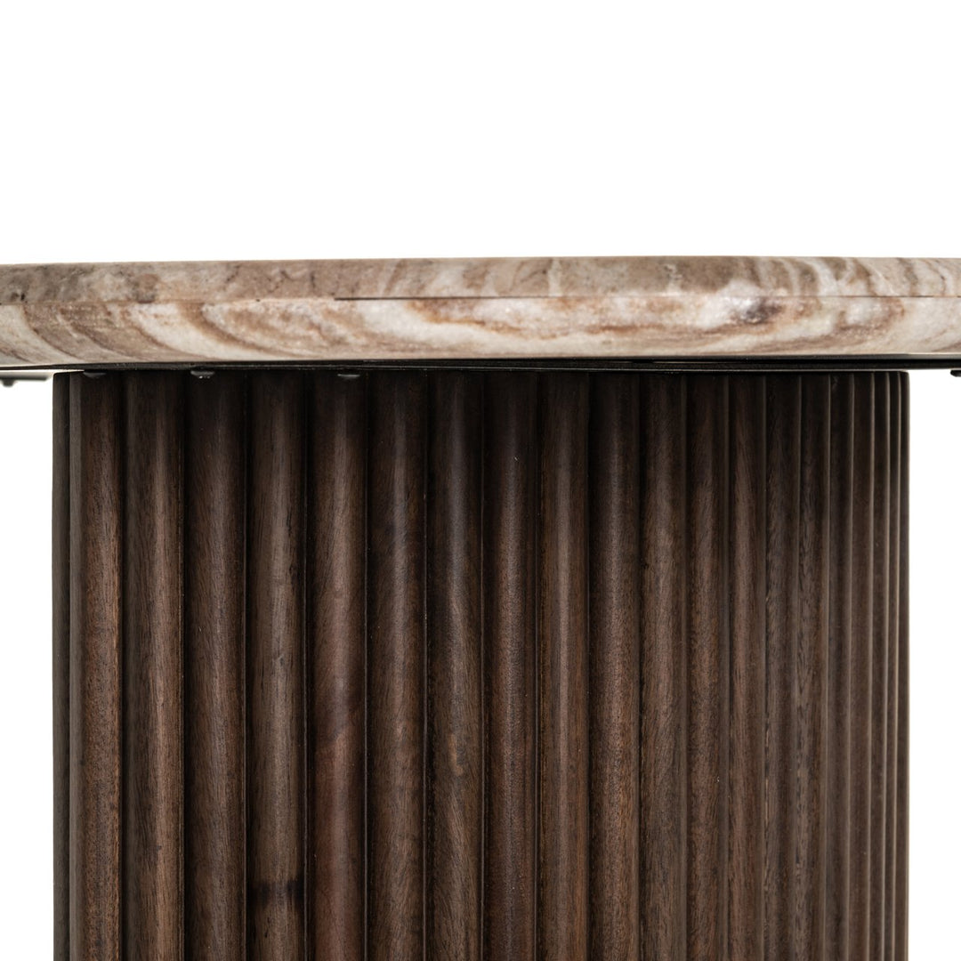 Rashford Marble Desk - Dark Brown Richmond 9