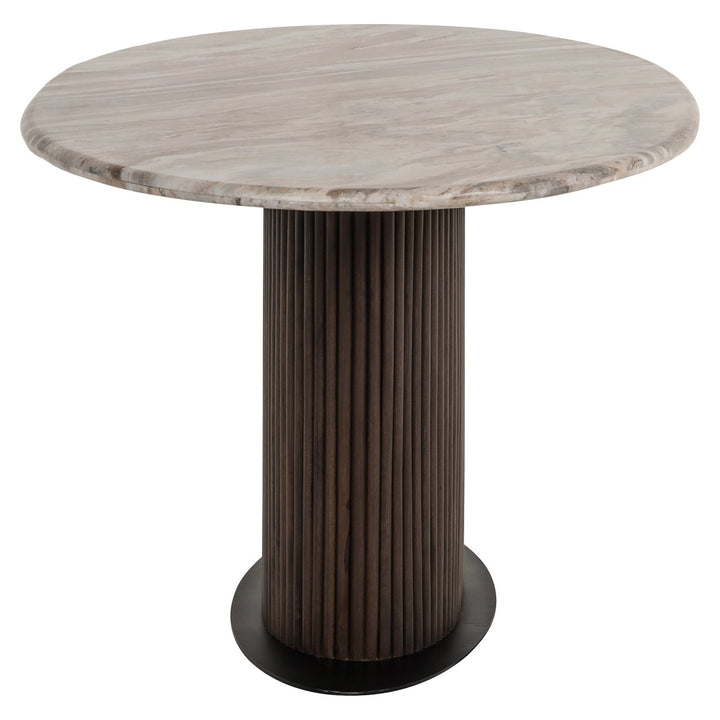 Rashford Oval Marble Dining Table 200cm - Dark Brown Richmond 4