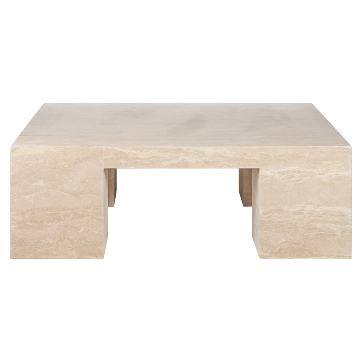Biltmore Travertine Square Coffee Table - Beige Richmond 1