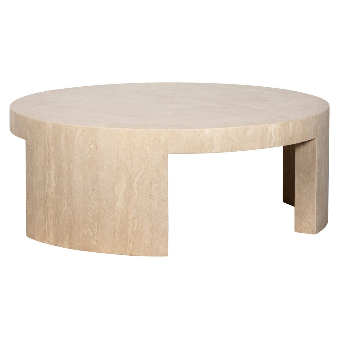 Biltmore Travertine Round Coffee Table - Beige Richmond 1
