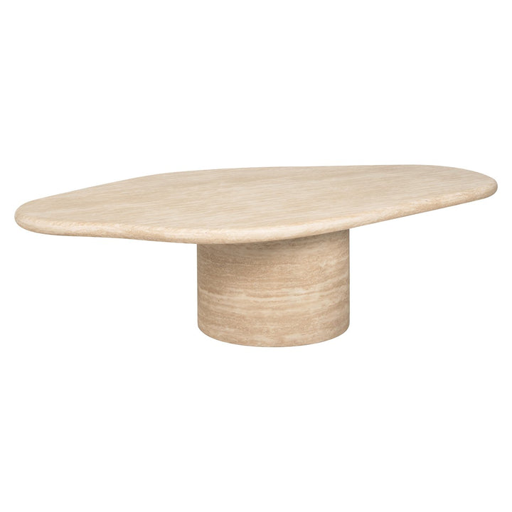 Fictus Faux Travertine Oval Coffee Table 130cm Richmond 6