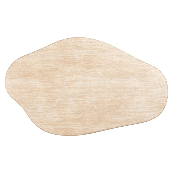 Fictus Faux Travertine Oval Coffee Table 130cm Richmond 8
