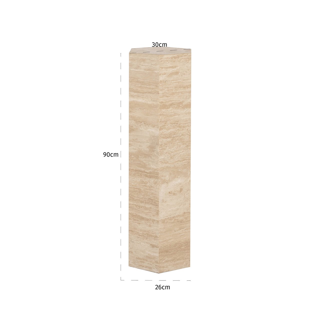 Richmond Interiors Vespin Travertine Column