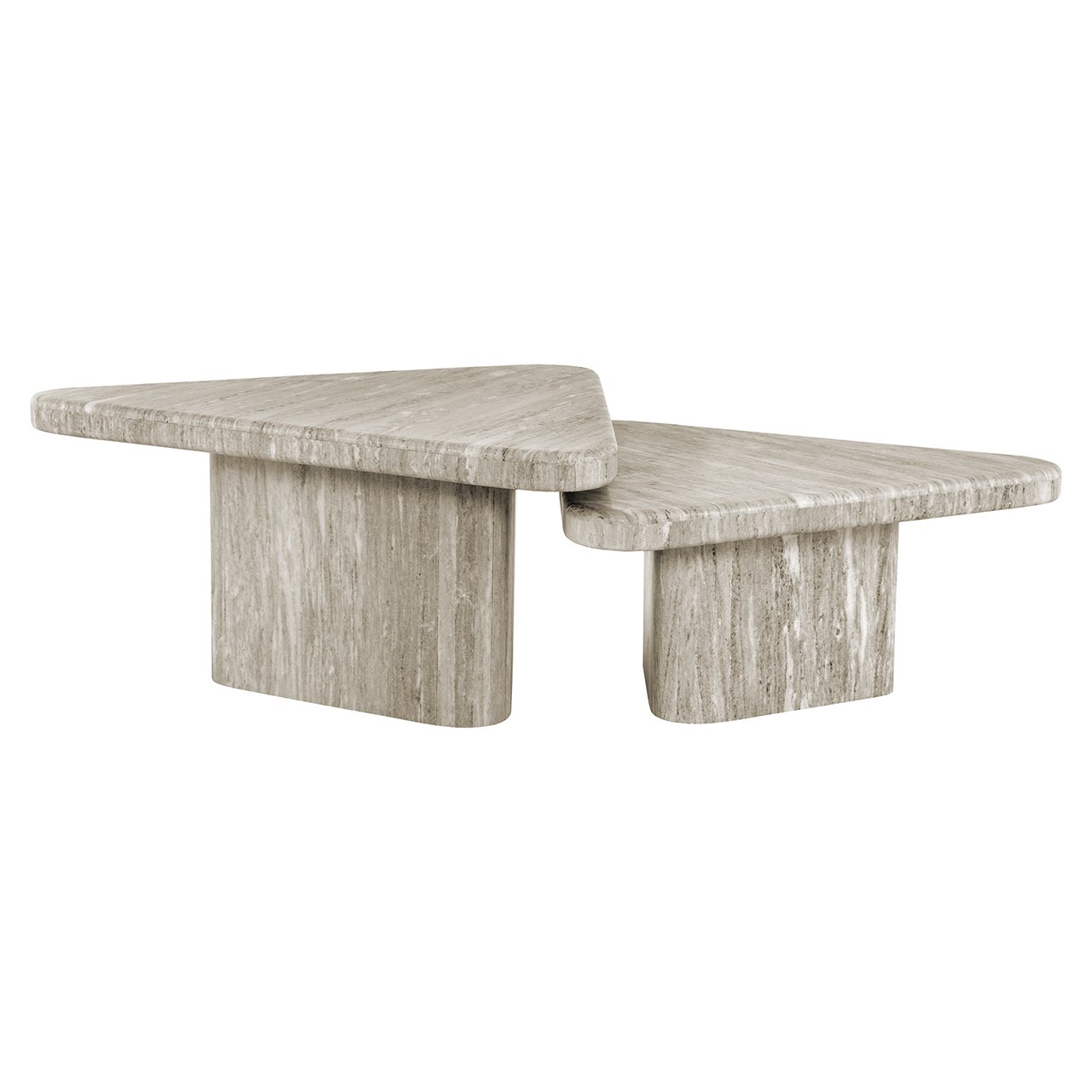 Richmond Interiors Dwayne Set of 2 White Coffee Tables