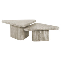 Richmond Interiors Dwayne Set of 2 White Coffee Tables