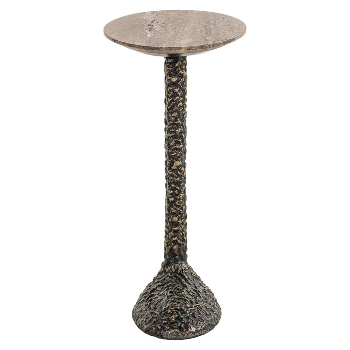 Arosa Travertine Side Table - Brown Richmond 3