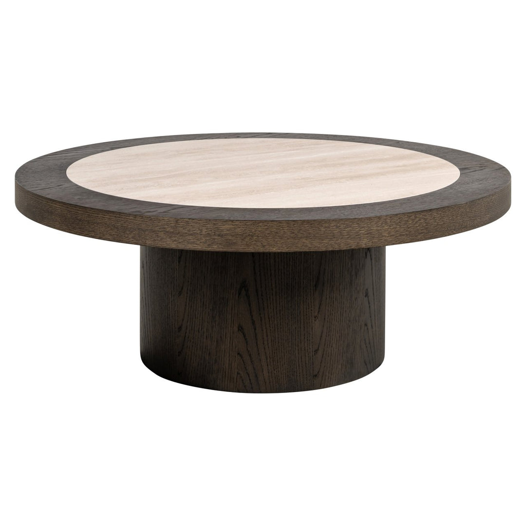 Nando Round Coffee Table - Brown & Natural Richmond 1