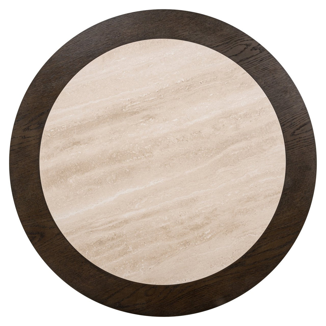 Nando Round Coffee Table - Brown & Natural Richmond 2