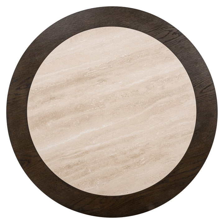 Nando Round Coffee Table - Brown & Natural Richmond 2