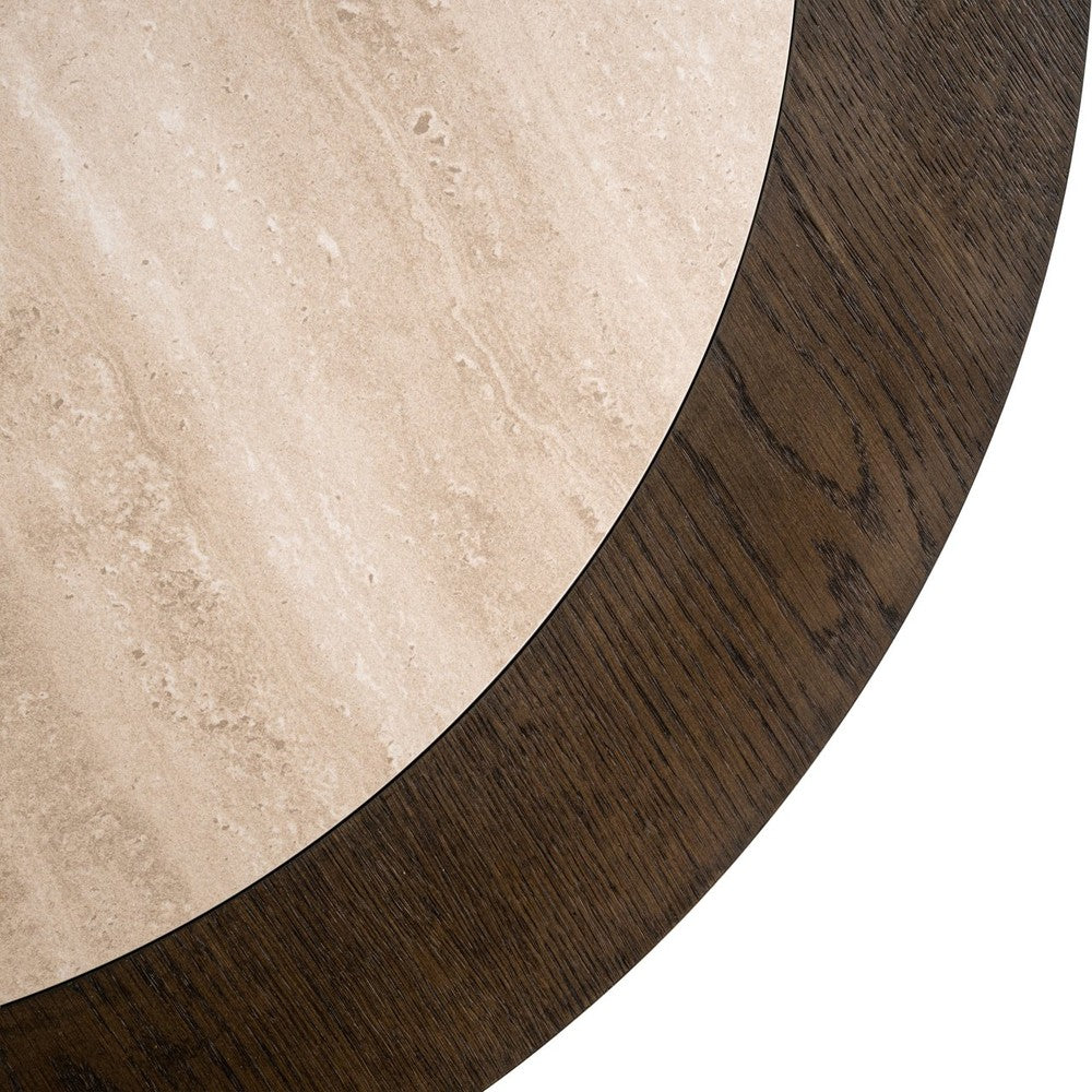 Nando Round Coffee Table - Brown & Natural Richmond 3