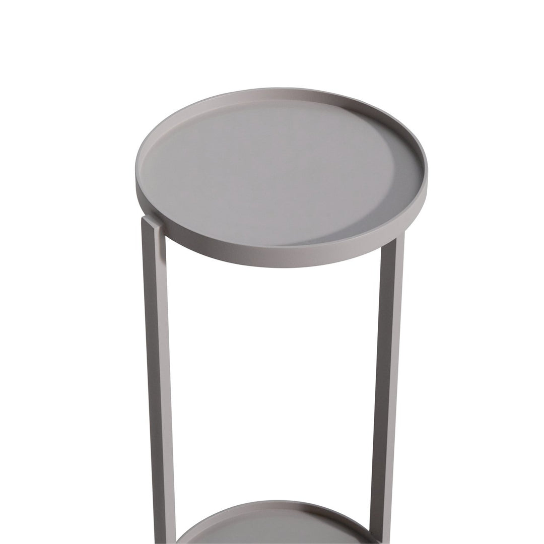 Reed Outdoor Aluminium End Table - Light Beige Richmond 4