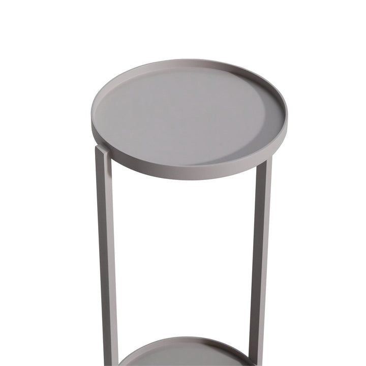 Reed Outdoor Aluminium End Table - Light Beige Richmond 4