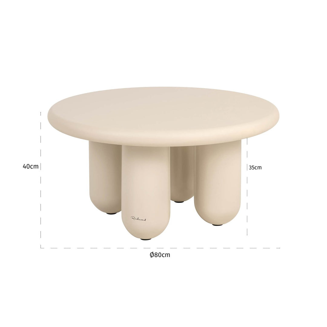 Calma Round Coffee Table 80cm - Beige Richmond 3