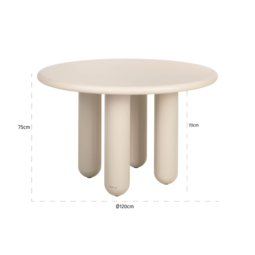 Calma Round Dining Table 120cm - Beige Richmond 4