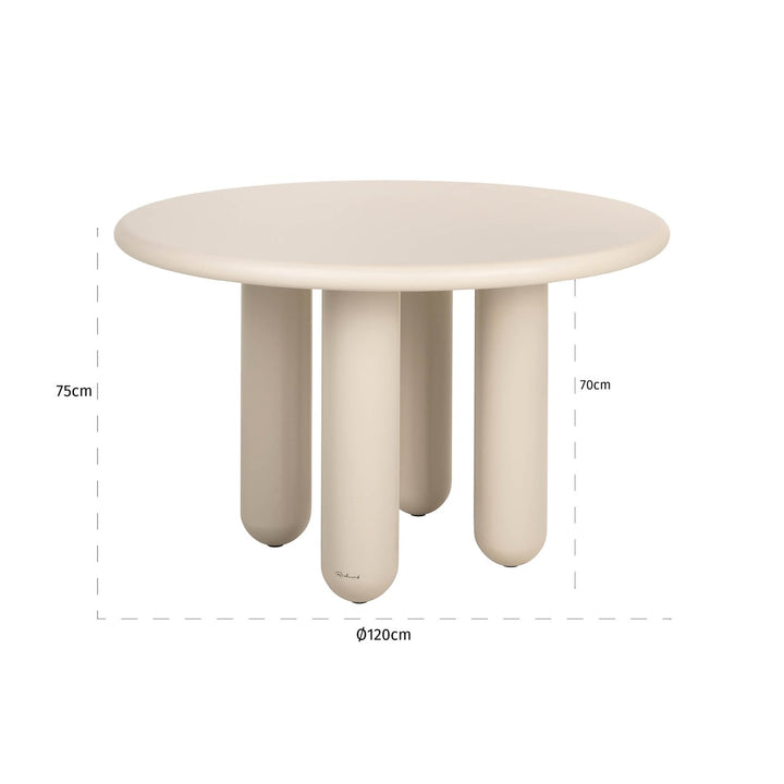 Calma Round Dining Table 120cm - Beige Richmond 4