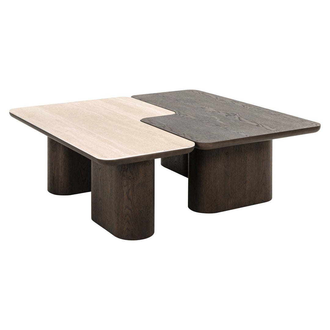 Nando Set of 2 Coffee Tables - Brown & Natural Richmond 7