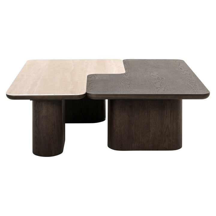 Nando Set of 2 Coffee Tables - Brown & Natural Richmond 1