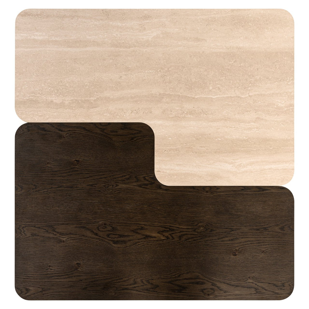 Nando Set of 2 Coffee Tables - Brown & Natural Richmond 8