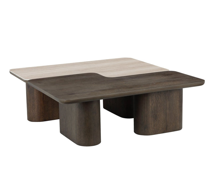 Nando Set of 2 Coffee Tables - Brown & Natural Richmond 5