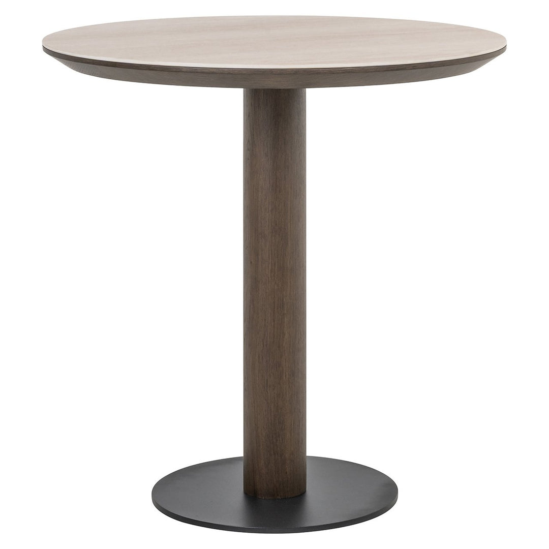 Ritz Travertine Round Bar Table 75cm - Brown Richmond 1