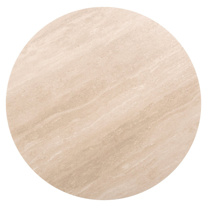 Ritz Travertine Round Bar Table 75cm - Brown Richmond 4