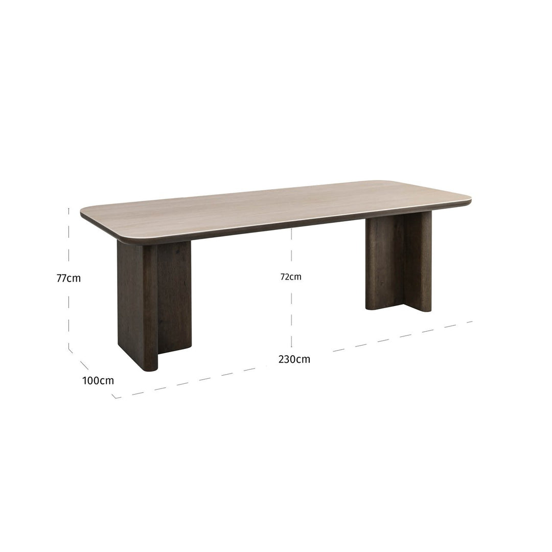 Nando Dining Table 270cm - Brown & Natural Richmond 7