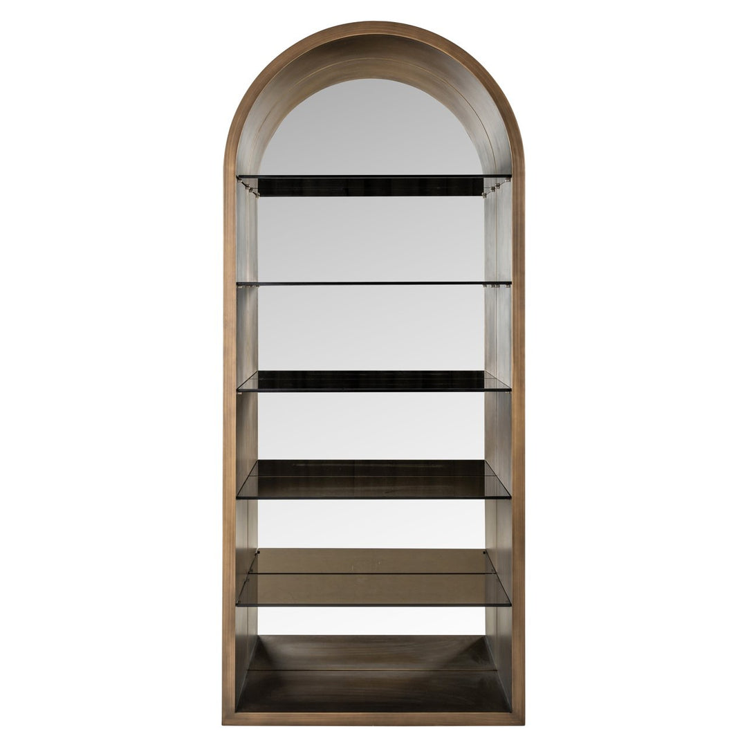 Bowic Display Cabinet - Brushed Gold Richmond 1