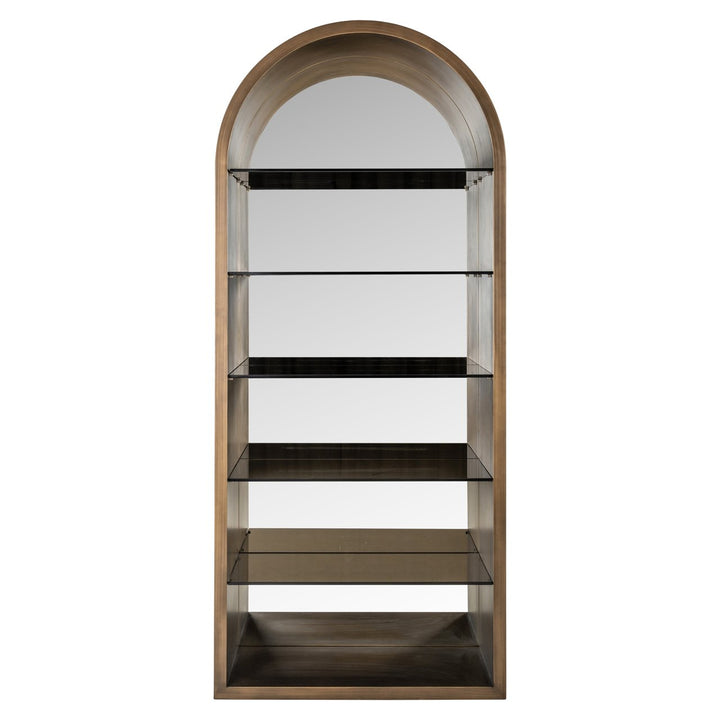 Bowic Display Cabinet - Brushed Gold Richmond 1
