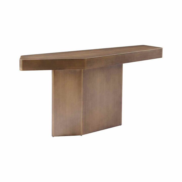 Hexa Console Table - Brushed Gold Richmond 1