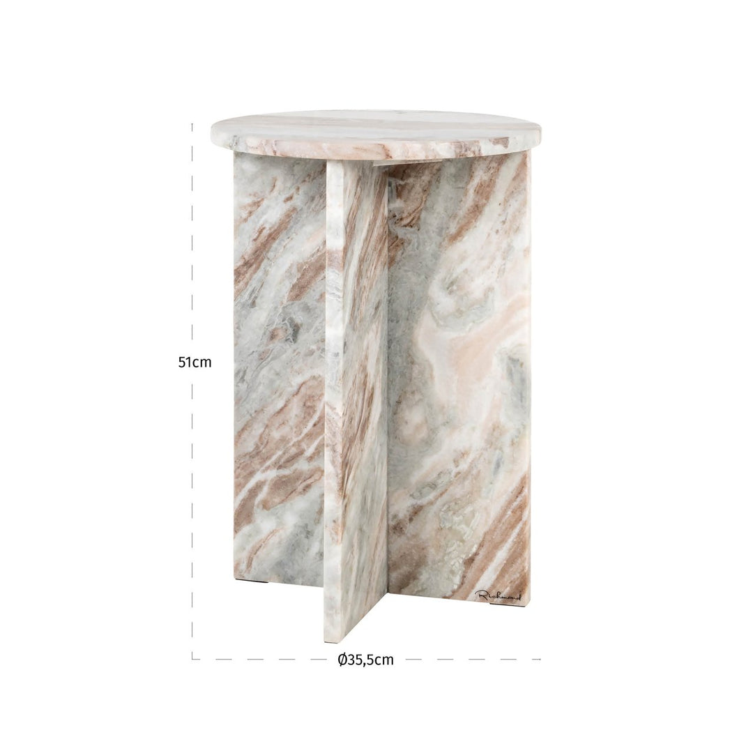 Vevey Marble End Table - Pink Richmond 5