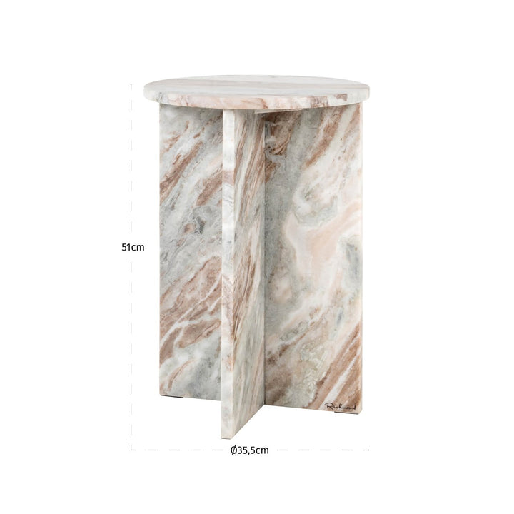 Vevey Marble End Table - Pink Richmond 5