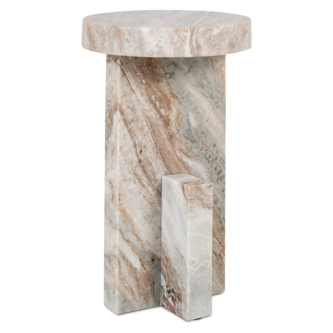 Sion Marble End Table - Brown Richmond 1