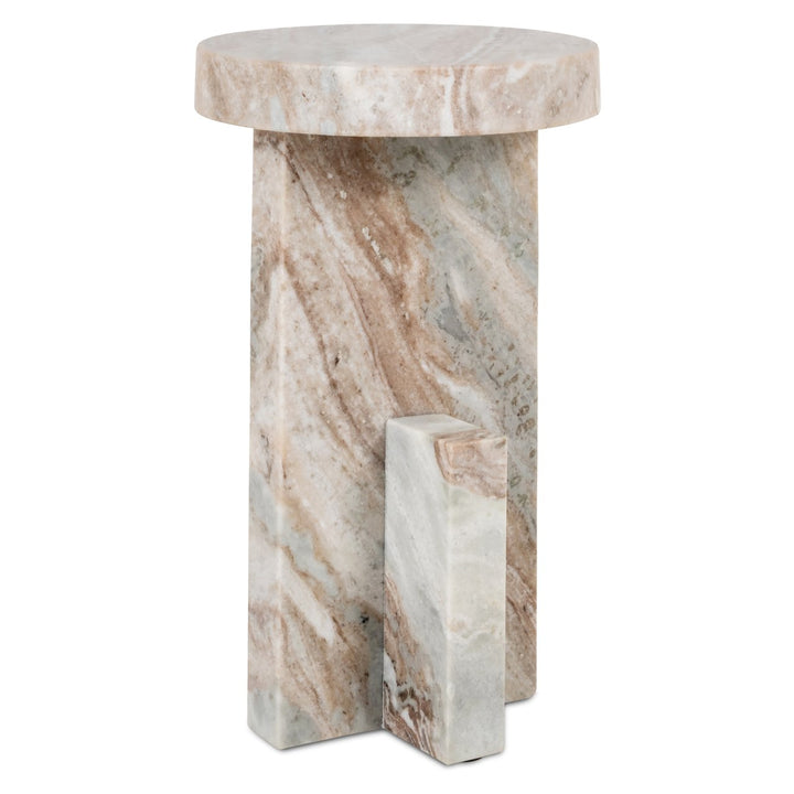 Sion Marble End Table - Brown Richmond 1