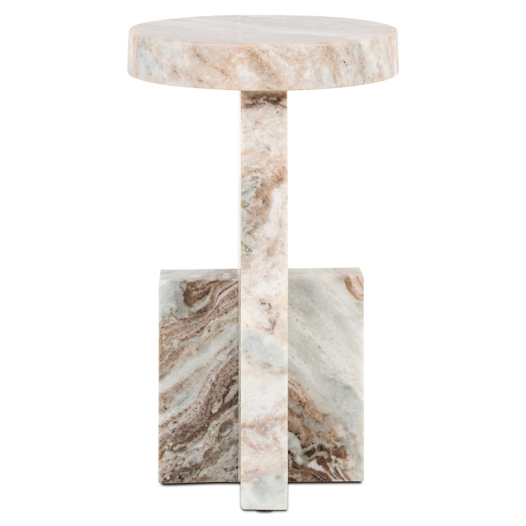 Sion Marble End Table - Brown Richmond 2