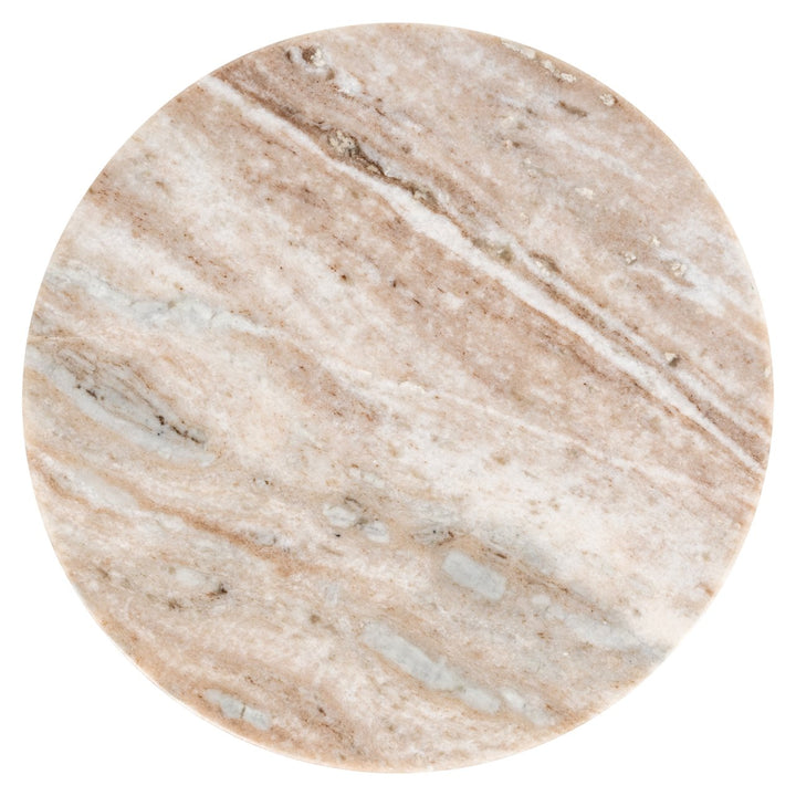 Sion Marble End Table - Brown Richmond 3
