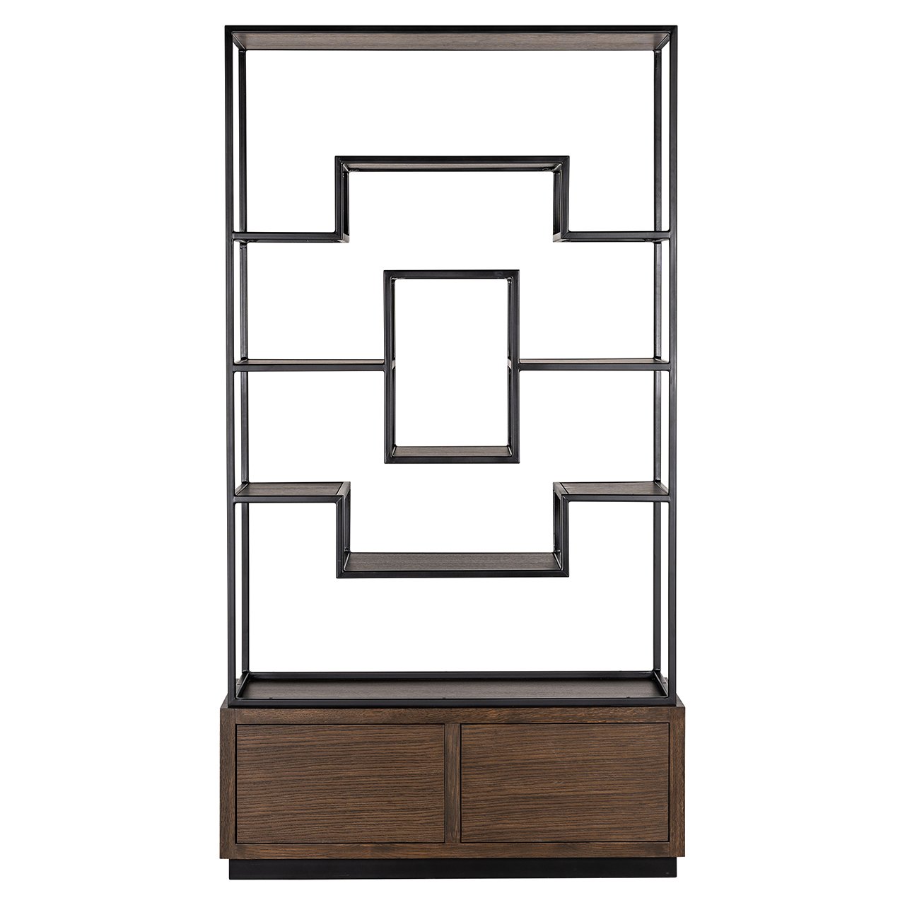 Richmond Interiors Bonvoy 2 Drawer Display Unit in Brown