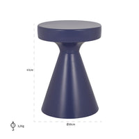 Richmond Interiors Kimble Side Table in Purple