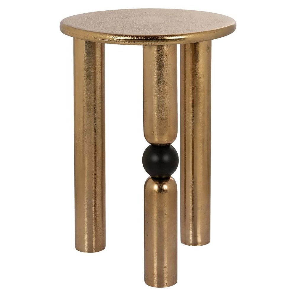  Richmond-Richmond Interiors Marshall Side Table in Gold-Gold  469 