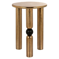 Richmond Interiors Marshall Side Table in Gold