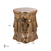 Richmond Interiors Hedron End Table in Gold