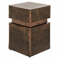 Richmond Interiors Nox Side Table in Bronze