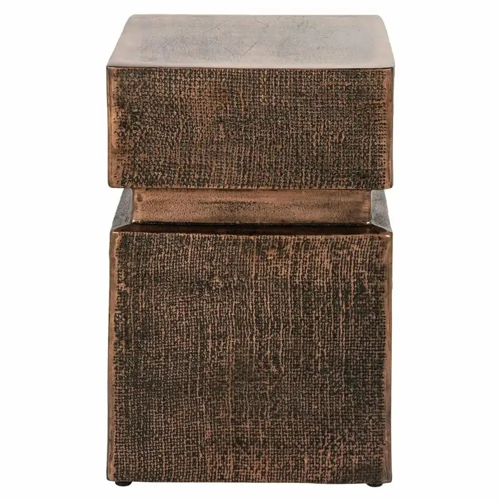 Richmond Interiors Nox Side Table in Bronze