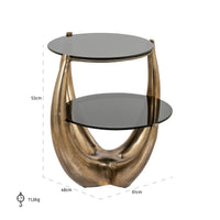 Richmond Interiors Aida Gold Side Table