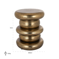 Richmond Interiors Ela Gold Side Table